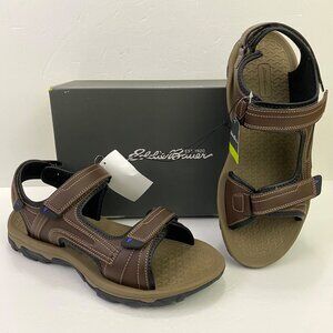 Eddie Bauer Ronnie Adjustable Fit Cushioned Footbed Chestnut Brown Sandals 13